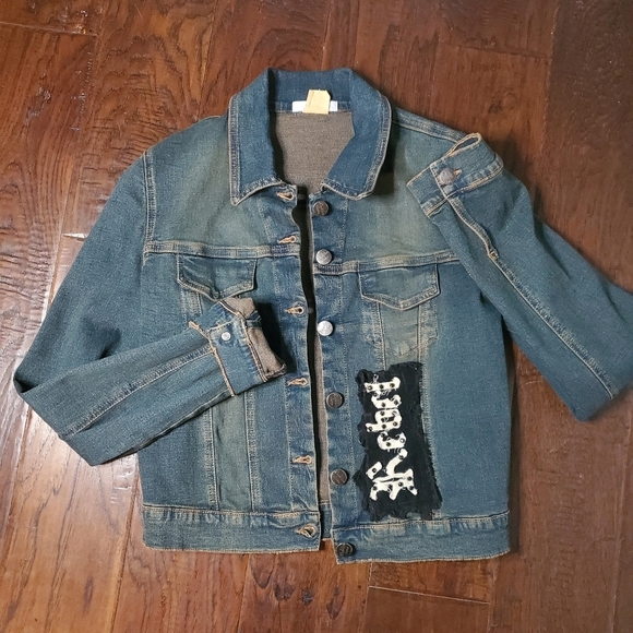Planet Funk Vintage denim jacket size 2 - Picture 1 of 6